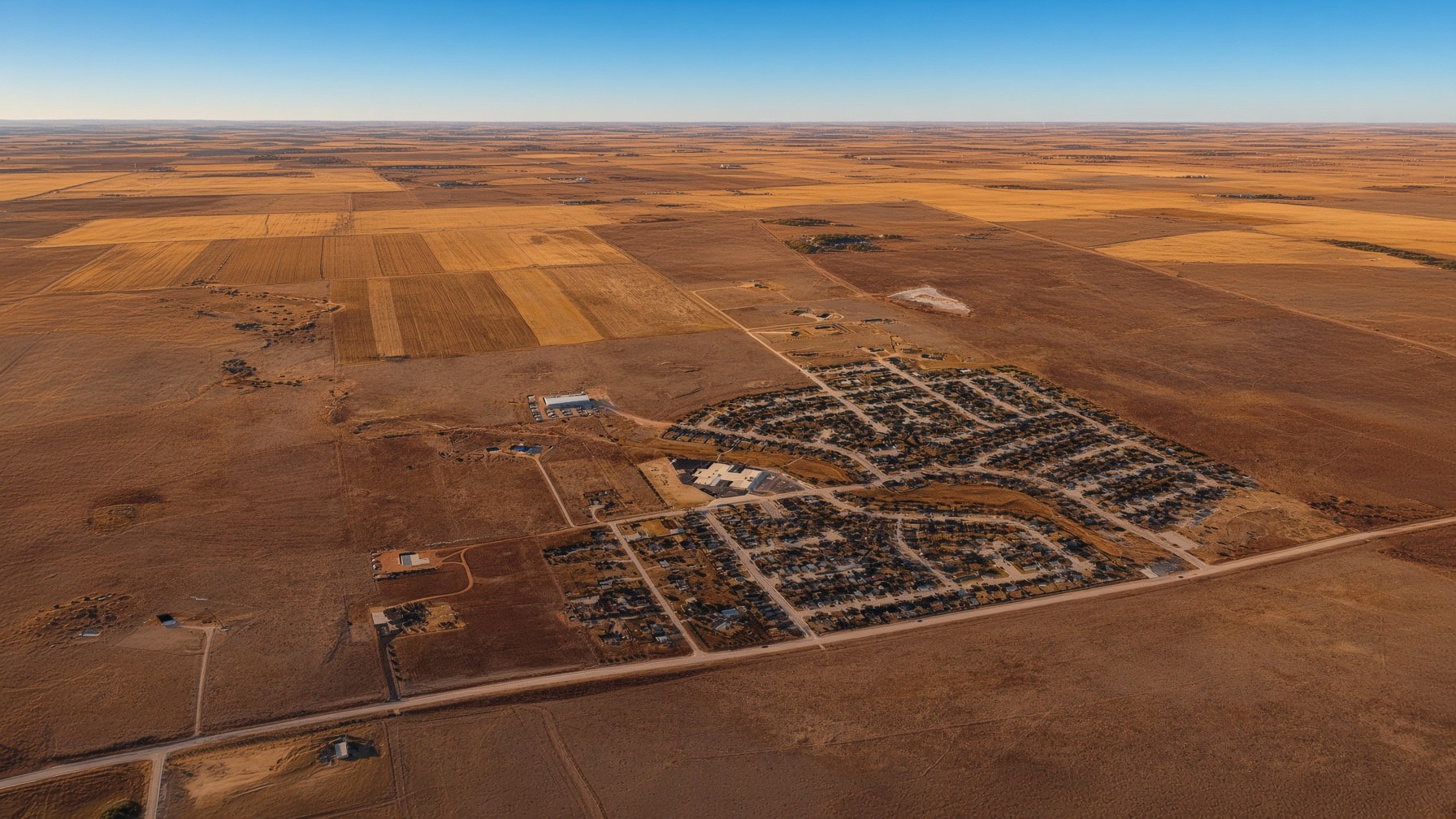 Aerial view of Sleepy Hollow in Gillette, Wyoming